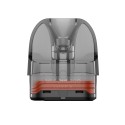 Vaporesso Luxe X Kartuş, şeffaf gri renkli yedek pod.