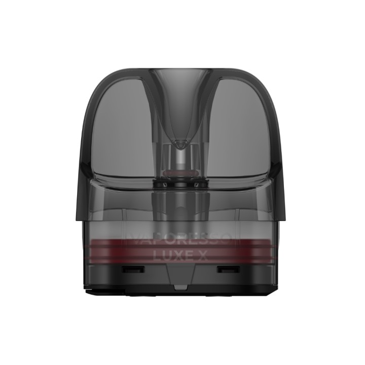 Vaporesso Luxe X Kartuş, şeffaf gri yedek pod.