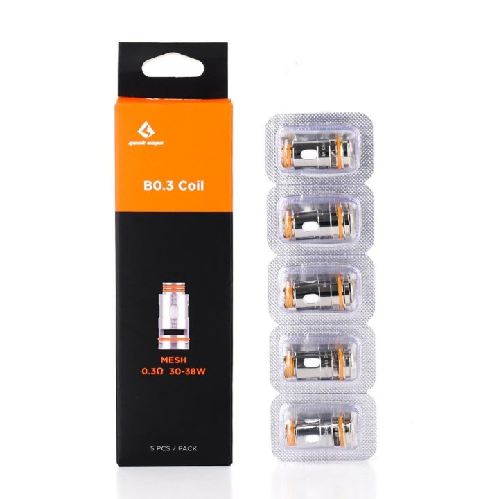 GeekVape Aegis B0.3 Mesh Coil 5'li Paket, 0.3ohm 30-38W