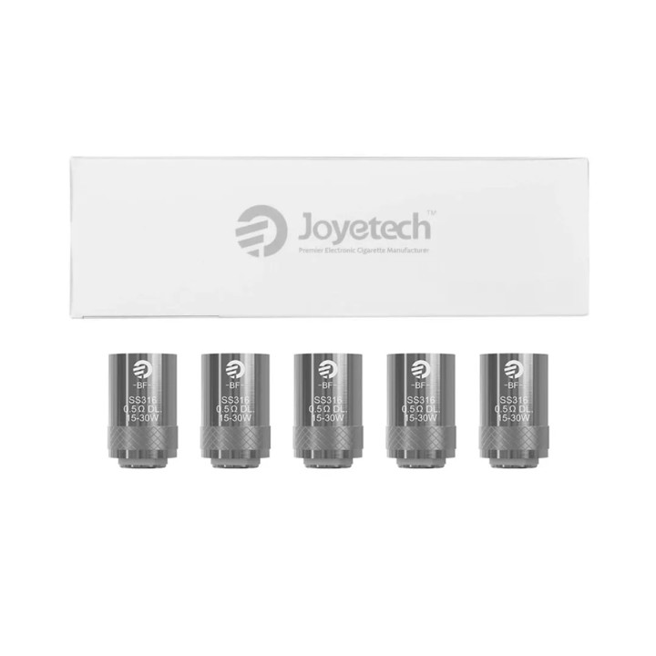Joyetech BF Coil SS316 0.5ohm DL yedek kartuş 5'li paket