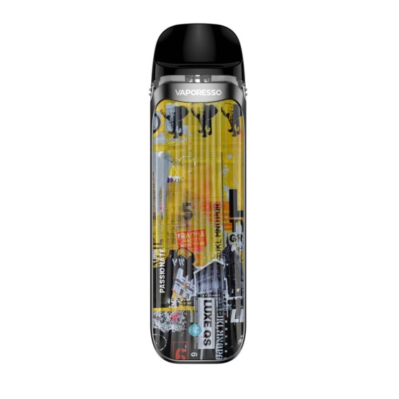 Vaporesso LUXE QS Pod Mod Sarı Sticker Desenli Elektronik Sigara