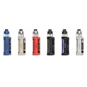 GeekVape Aegis Eteno E100 Pod Mod renk seçenekleri mavi, bej, kırmızı, siyah.