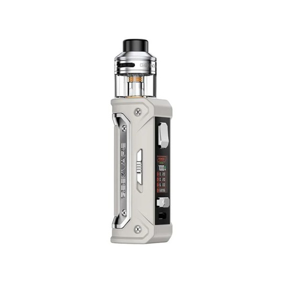 GeekVape Aegis Eteno E100 Pod Mod Beyaz, dayanıklı dijital ekranlı