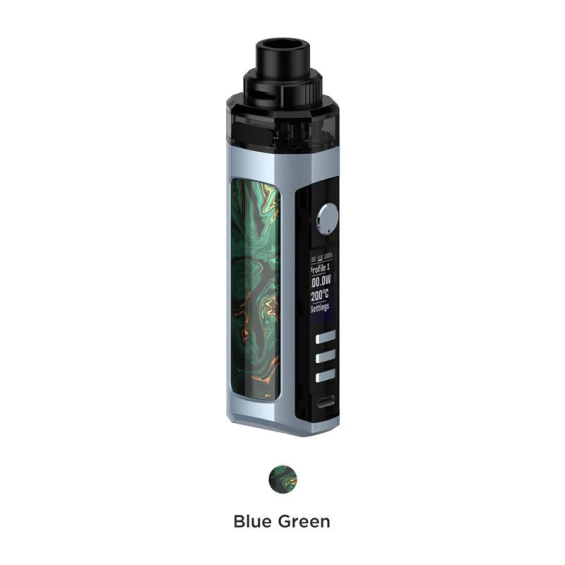 GeekVape Z100C DNA Pod Mod Mavi Yeşil desenli, ekranlı elektronik sigara