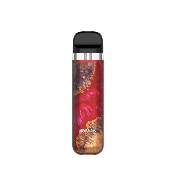 Smok NOVO 2X Pod Mod kırmızı ahşap efektli reçine gövde