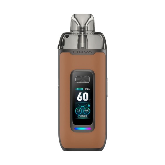 OXVA V Prime Pod Mod kahverengi, dijital ekranlı, 60W ayarlı elektronik sigara