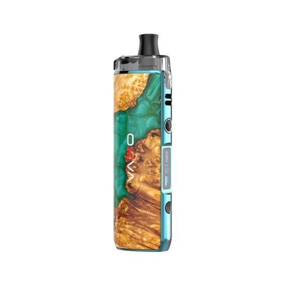 OXVA Origin X Pod Mod Turkuaz Ahşap Reçine Kaplama Elektronik Sigara