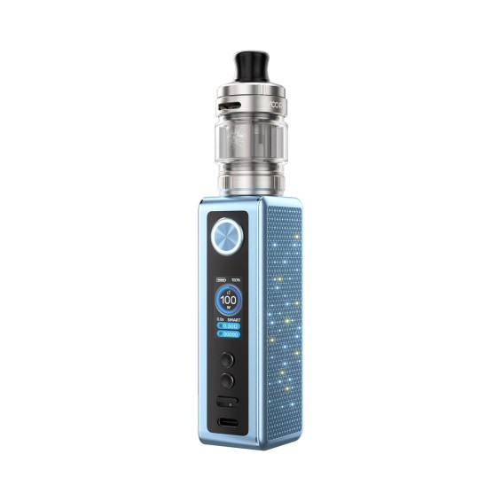 Voopoo Vinci Spark 100 Pod Mod açık mavi, parlak yan panelli elektronik sigara
