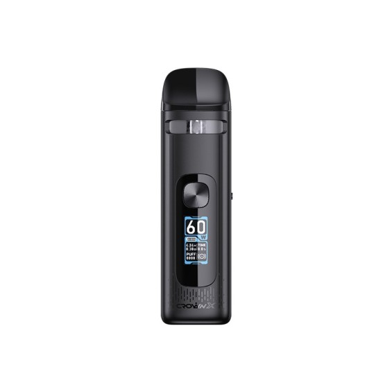 Siyah Uwell Crown X Pod Mod Cihazı, Dijital Ekranlı