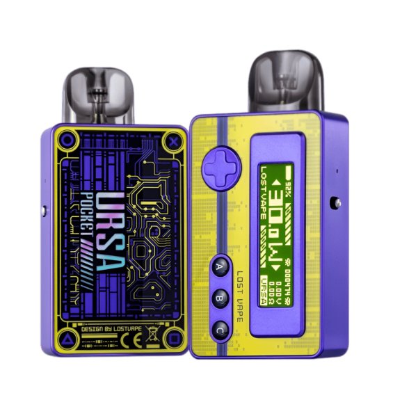 Lost Vape Ursa Pocket Mod Mor Mor Retro Oyun Konsolu Tasarımı