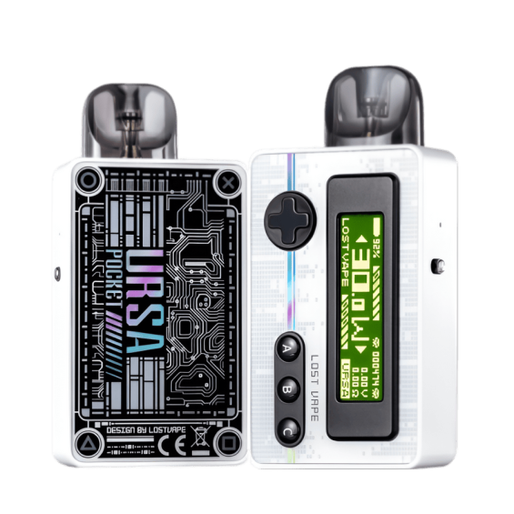 Lost Vape Ursa Pocket Pod Mod Beyaz, Retro Oyun Konsolu Tasarımlı