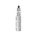 Lost Vape Thelema Go Pod Mod gümüş renkli, desenli gövde ve atomizerli elektronik sigara