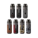 Voopoo Argus Air Pod Mod çeşitleri: Deri, karbon, kamuflaj renk seçenekleri.