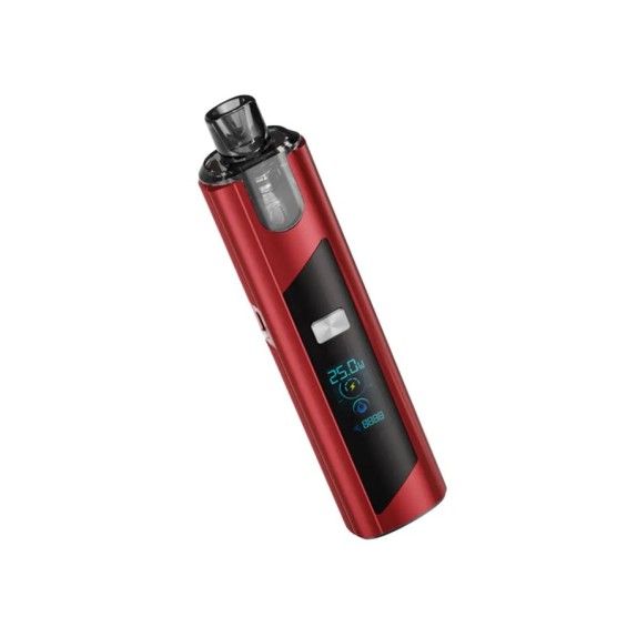 SXmini Puremax 2 Pod Mod Kırmızı, dijital ekranlı kompakt elektronik sigara.