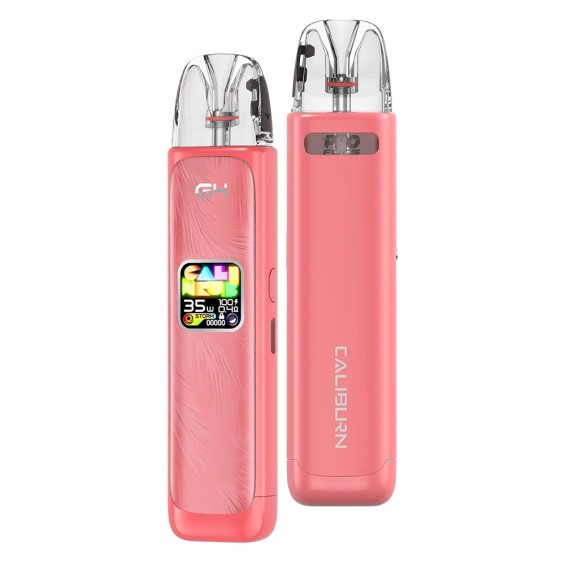 Uwell Caliburn G4 Pembe Pod Mod Elektronik Sigara Ekranlı Cihaz