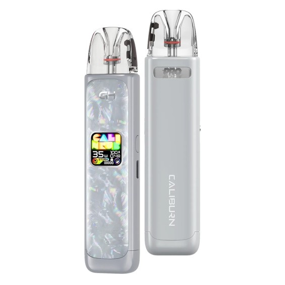 Uwell Caliburn G4 Pod Mod Gümüş Sedefli, Ekranlı Elektronik Sigara