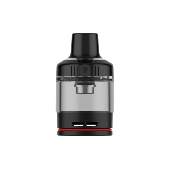 Vaporesso GTX Kartuş siyah, şeffaf tanklı, ayarlanabilir hava akışlı yedek parça.
