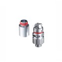 Smok RGC RBA Coil yedek parça, gümüş renkli, kırmızı O-ring detaylı.