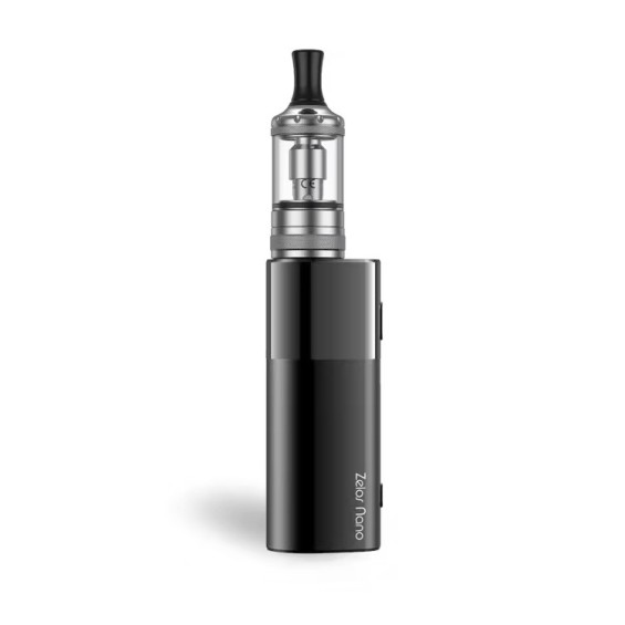 Aspire Zelos Nano Pod Mod Siyah, kompakt MTL elektronik sigara.