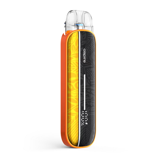 Aspire Pixo Aura Pod Mod Turuncu Siyah Desenli Dijital Ekranlı Elektronik Sigara