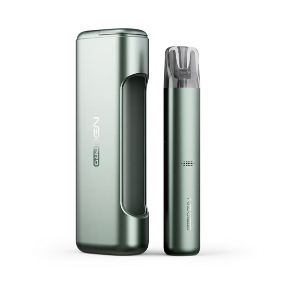 Aspire Nexi Pro Pod Mod Yeşil, kompakt ve şık elektronik sigara kiti.