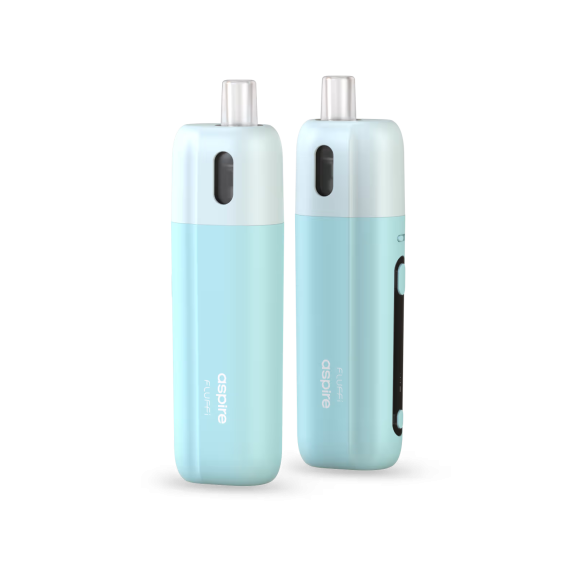Aspire Fluff Pod Mod Mavi Açık Yeşil İki Yönlü Görünüm
