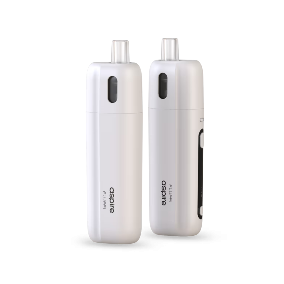 Aspire Fluffi Pod Mod Beyaz, kompakt ve şık pod elektronik sigara.