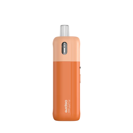 Aspire Fluffi Mini Pod Mod turuncu renkli, kompakt elektronik sigara cihazı.