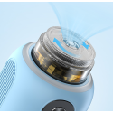 Aspire Proteus Mini E Hookah mavi gövde ve döner üst kısım detayı.