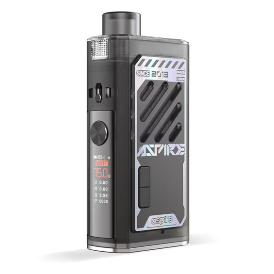 Aspire Cloudflask X Pod Mod Siyah Şeffaf, Dijital Ekranlı Elektronik Sigara