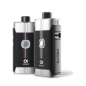 Aspire Cloudflask S Pod Mod Siyah Deri Kaplama, Şeritli Tasarım
