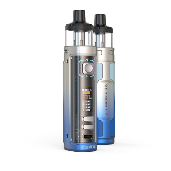Aspire Veynom LX Pod Mod Mavi Gri, Yüksek Watt Elektronik Sigara