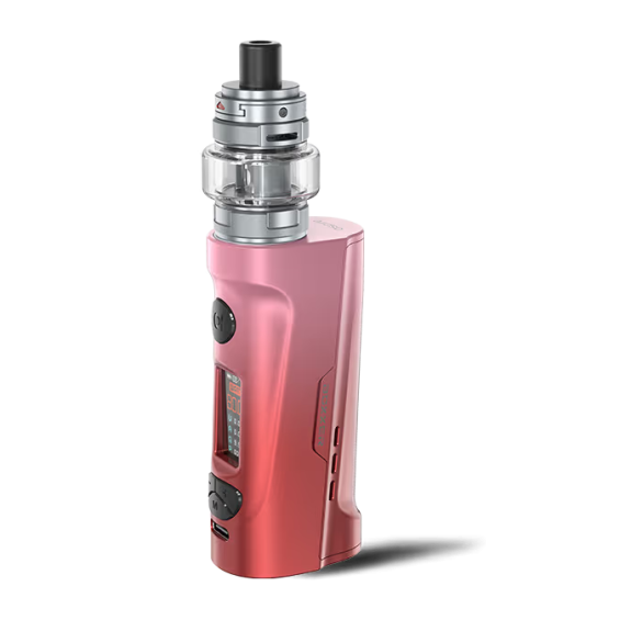 Aspire Boxxer Pod Mod pembe renkli, güçlü elektronik sigara cihazı.