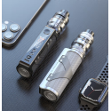 Aspire Huracan EX Pod Mod Siyah ve Gümüş renkli, dijital ekranlı elektronik sigara.