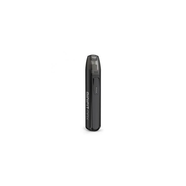 Justfog Minifit Max Pod Mod siyah renkli, kompakt elektronik sigara.