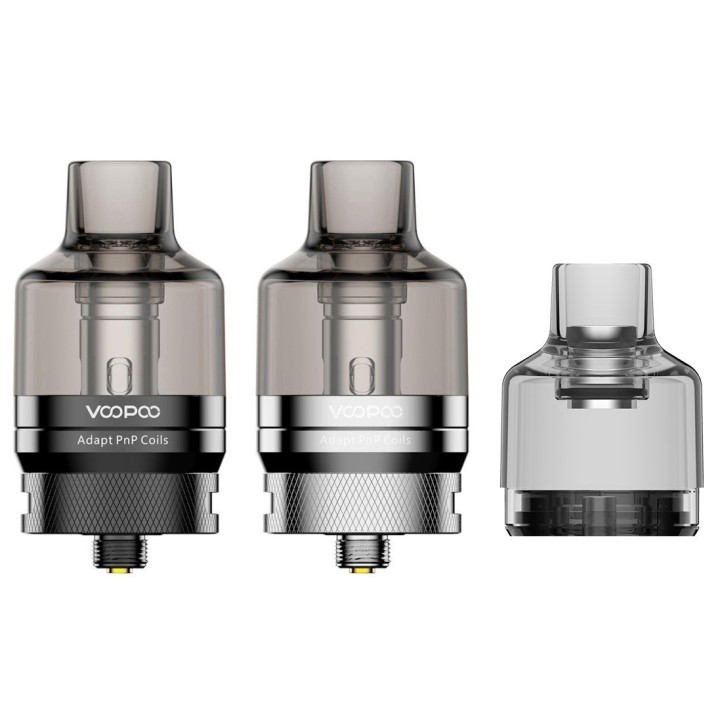 Voopoo PnP Kartuş Seti: Siyah, Metalik ve Şeffaf Atomizerler