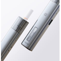 Aspire Vilter S Pod Mod gri renk, şık tasarım, dijital ekran detayı.