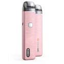 Aspire Flexus Pro Pod Mod pembe renkli, ahşap görünümlü, dijital ekranlı.