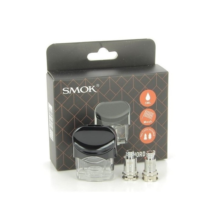 Smok Nord 2 Kartuş 3ML şeffaf yedek tank ve Mesh Coil