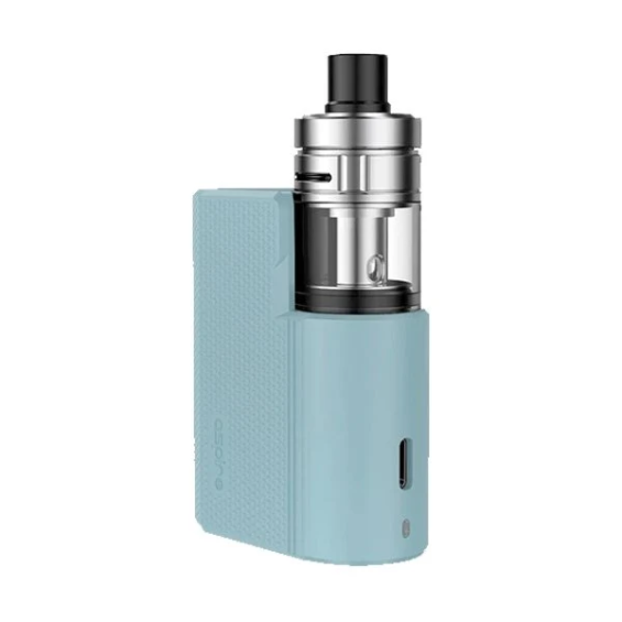 Aspire PockeX Box Pod Mod açık mavi renkli kompakt elektronik sigara modeli