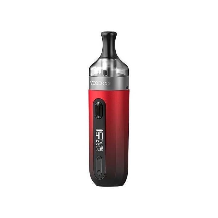Voopoo Kit V Suit Pod Mod kırmızı siyah, dijital ekranlı, kompakt elektronik sigara