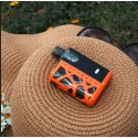 SXmini PureMax Q Pod Mod Turuncu Siyah, hasır şapka üzerinde.