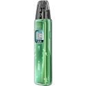 Voopoo Argus Matrix Pod Mod yeşil, şeffaf gövde, dijital ekran.
