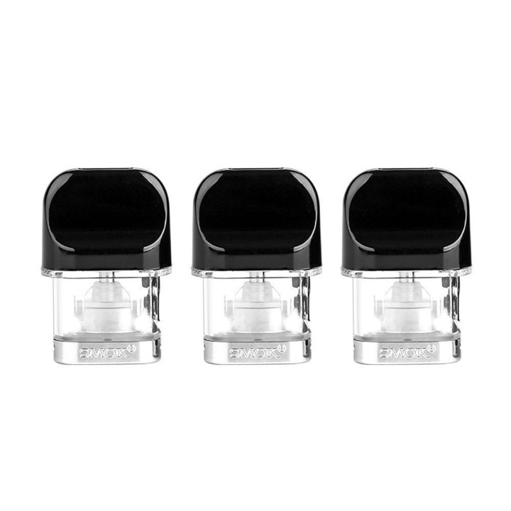 Smok NOVO X DC MTL 0.8 Kartuş (3'lü Paket) Siyah Ağızlıklı
