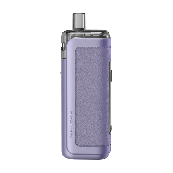Innokin Coolfire P60 Pod Mod Mor renkli, deri kaplamalı, kompakt elektronik sigara.