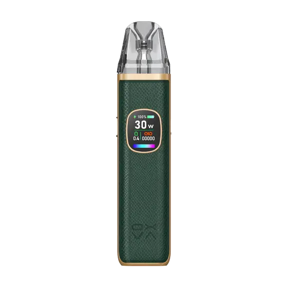 OXVA Xlim Pro 30W Pod Mod, Yeşil Deri Kaplama, Metal Çerçeveli