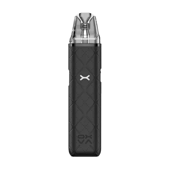 OXVA Xlim Go Pod Mod Siyah, elmas desenli kompakt elektronik sigara.