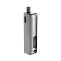 GeekVape Soul Pod Mod gümüş renkli, kompakt ve şık dijital ekranlı.