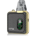 OXVA Xlim SQ Pro Pod Mod karbon fiber altın kaplama, dijital ekranlı.