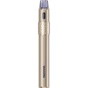 Uwell Caliburn Whirl F Pod Mod altın rengi, dokulu gövde, kompakt.